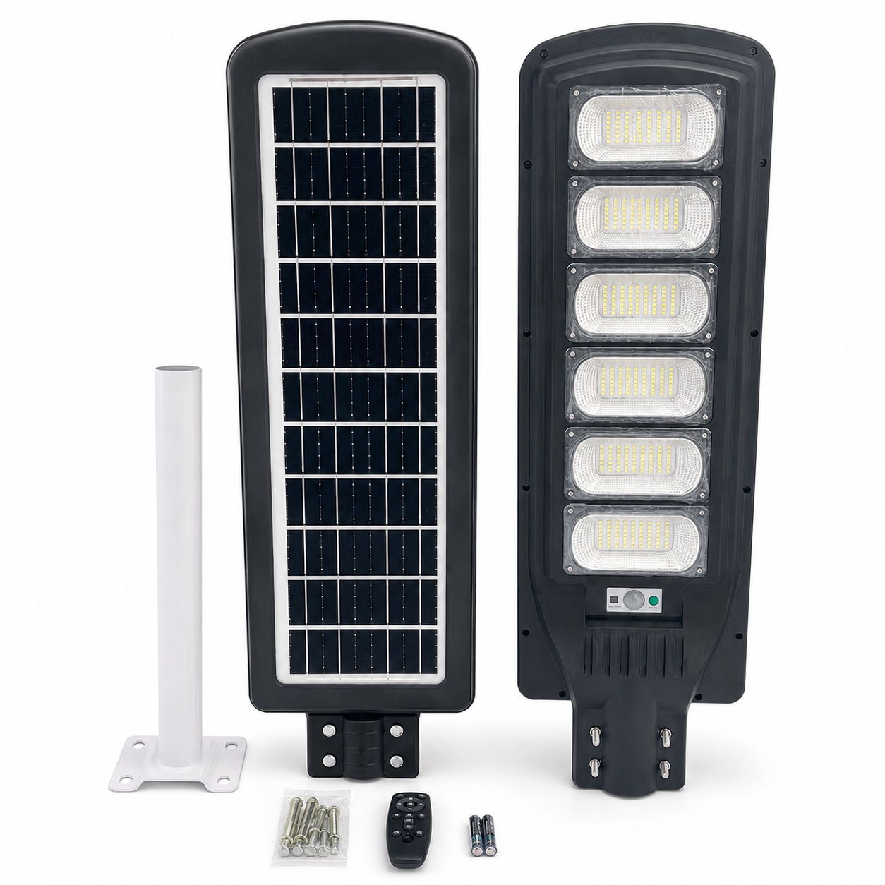 Lampadaire Solaire 300W Tout-en-un – 6 Modules LED