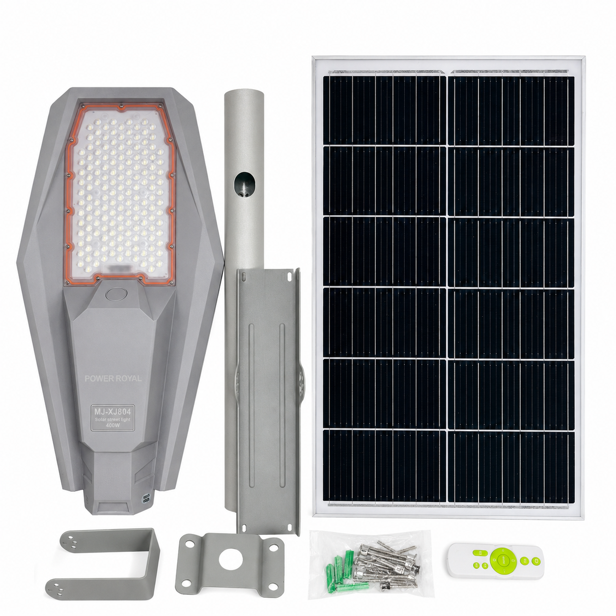 Lampadaire Solaire 400W 2 en 1 – Modèle Haut de Gamme