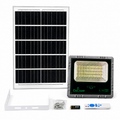 Projecteur solaire 500W avec panneau solaire, télécommande et accessoires